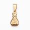 304 Stainless Steel Pendants, Money Bag, Golden, 20x11x4mm, Hole: 9x5mm