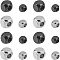 UNICRAFTALE 40pcs 4mm/6mm Cube Spacer Beads 304 Stainless Steel Loose Beads Gunmetal & Stainless Steel Color Beads Finding for DIY Bracelet Necklace Jewelry Making, Hole 2.5~3mm