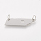 Tarnish Resistant 201 Stainless Steel Links connectors, Map of Tennessee, Stainless Steel Color, 28x7x1mm, Hole: 3mm