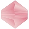 Preciosa® Crystal Beads, Czech Crystal, Bicone(451 69 302 Rondelle), 70010 840 Rose Matt, 6mm, Hole:1mm
