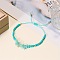 Dyed Natural Quartz Adjustable Bracelets, Chip