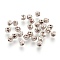 CCB Plastic Beads, Faceted, Polygon, Platinum, 3x3x3mm, Hole: 1.2mm