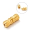Brass Screw Clasps, Golden, 12x5mm