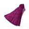 Nylon Tassel Pendants, Purple, 70~72x17~18mm, Hole: 3~4mm