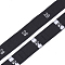 Clothing Size Labels(28), Garment Accessories, Size Tags, Black, 12.5mm, about 10000pcs/bag