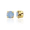 Preciosa® MAXIMA Crystal in Sew-On Cup, Czech Crystal, 719 35 021 Chaton(Round), Golden, 31110 Lt. Sapphire Opal, SS16(3.8~4mm)