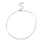 Non-Tarnish 10Pcs 304 Stainless Steel Dapped Chain Necklaces Set, Stainless Steel Color, 16.26~16.61 inch(41.3~42.2cm)