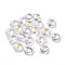 Glass Beads, for Jewelry Making, Cat, Clear AB, 12.5x14x6.5mm, Hole: 1mm