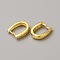 Brass Micro Pave Clear Cubic Zirconia Snap on Bails, Real 18K Gold Plated, 11.5x9.5x2.5mm