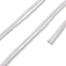 Waxed Cotton Cord, for Jewelry Making, DIY Craft, White, 1mm, about 360 yards/Skein(330m/Skein)