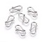 Tarnish Resistant 304 Stainless Steel S-Hook Clasps, Stainless Steel Color, 12.5x6x1mm