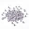 Mixed Letters White Letter Acrylic Cube Beads, Horizontal Hole, about 6mm wide, 6mm long, 6mm high, Hole: about 3.2mm, about 300pcs/50g