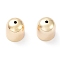 Brass Cord Ends, End Caps, Cadmium Free & Nickel Free & Lead Free, Column, Real 18K Gold Plated, 11.5~12x10.5~11mm, Hole: 1.2~1.6mm, Inner Diameter: 9.5~10mm