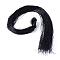 Elastic Crystal Thread, Round, Black, 0.5mm, about 0.94 yard(86cm)/strand, 950~1000strands/bundle