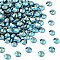 Preciosa® Crystal Hotfix Flatback Stones, Czech Crystal, Round(438 11 612 Chaton Rose VIVA 12 ®), 30280 200 Dark Indigo AB, SS6(1.9~2.1mm)