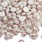 Porcelain Nail Art Decoration Accessories, Half Round, Beige, 6x3mm, about 200pcs/bag
