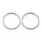 Non-Tarnish 304 Stainless Steel Plain Band Rings, Stainless Steel Color, US Size 9(18.9mm)
