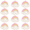 SUNNYCLUE 1 Box 30Pcs Enamel Rainbow Charms Rainbow Cloud Love Charm for Jewelry Making Charms Heart Shape Cloud Weather Charm Earring Necklace Bracelet Keychain Supplies Adult DIY Crafting Accessory
