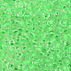 Светящиеся в темноте светящиеся прозрачные стеклянные бусины SEED-YWC0001-01F-3