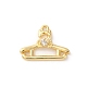 Подвески из латуни с прозрачным фианитом KK-V016-06G-1