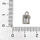 Латунные микропаве прозрачные подвески с фианитом KK-L238-28P-3