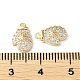 Латунные микро проложить кубического циркония подвески KK-F862-06G-3