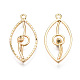 Сеттинги для кулона (стразов) из латуни  KK-S356-418-NF-2