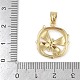 Латунные микропаве прозрачные подвески с фианитом ZIRC-M001-15G-3