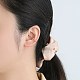 Латунные серьги-манжеты из прозрачного кубического циркония EJEW-BB67128-2