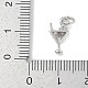 Латунные микро проложить кубического циркония подвески KK-Q028-70P-02-3
