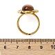 Овальные кольца из синтетического золота RJEW-M063-01G-19-3