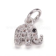 Латунные микро проложить кубического циркония подвески ZIRC-K070-42P