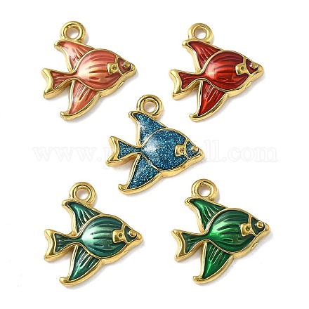 Подвески из нержавеющей стали 304 с эмалью STAS-D369-21G-1