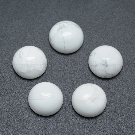 Кабошоны из натурального говлита G-P393-R32-4MM-1