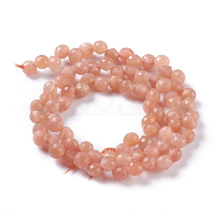 Натуральный Sunstone бисер пряди G-H243-14-1