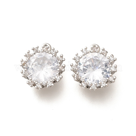 Латунные микро проложить кубического циркония подвески KK-M312-31P-1