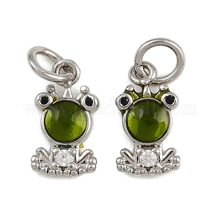 Латунные микро проложить кубического циркония подвески KK-A269-65P-1