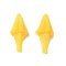 Plastic Craft Chick Mouth, Doll Making Supplies, Arrow, Gold, 17x7mm