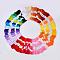 Cotton Cords, Macrame Cord, Embroidery Thread, Mixed Color, 200x160mm, about 8.74 yards(8m)/skein, 100skeins/box