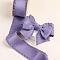 10 Yards Polyester Ruffled Ribbons, for Bowknot, Clothing Ornament, Medium Purple, 1 inch(25mm)