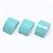 Synthetic Turquoise Cabochons, Semicircle, 26x15x11mm