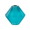Preciosa® Crystal Beads, Czech Crystal, Bicone(451 69 302 Rondelle), 60100 840 Indicolite Matt, 6mm, Hole:1mm