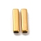 Ion Plating(IP) 304 Stainless Steel Beads, Rectangle, Real 18K Gold Plated, 15x4x4mm, Hole: 2.8x2.8mm