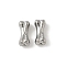 304 Stainless Steel Beads, Bone, Anti-Tarnish, Stainless Steel Color, 12x5.5x4.5mm, Hole: 1.2mm