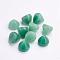 Natural Green Aventurine Cabochons, Cone, 10~11x10~11mm