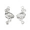 Non-Tarnish 201 Stainless Steel Pendants, Ostrich, Stainless Steel Color, 30x15x2.5mm, Hole: 1.8mm