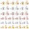 PandaHall 72pcs Barrel Brass Hanger Links 6 Style Brass Beads with Charm Loop, Antique Tibetan Connector Bail Tube Beads Spacer Bead for European Charm Bracelet Necklace Pendant