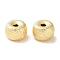Brass Beads, Cadmium Free & Nickel Free & Lead Free, Column, Real 18K Gold Plated, 6x4mm, Hole: 1.4mm
