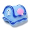 Ocean Theme Cartoon Opaque Resin Cabochons, Light Sky Blue, Box, 18x21x7.5mm