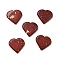 Natural Brecciated Jasper Display Decorations, Home Decorations, Heart, 42~43x45~46x8mm
